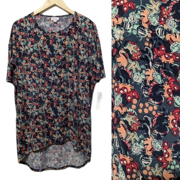 NWT LULAROE DISNEY Dancing Minnie Mouse Irma Top - Picture 1 of 7